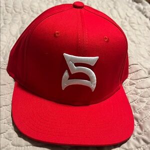 Red seks Cap with White Logo